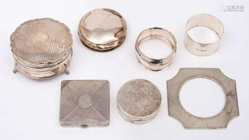 A mixed lot of silverwares, various makers and dates: includ...