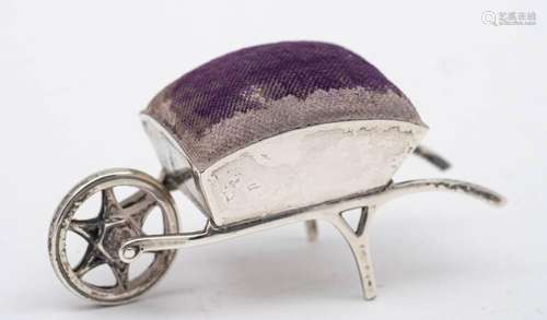 An Edward VII silver novelty pin cushion, maker Adie & L...