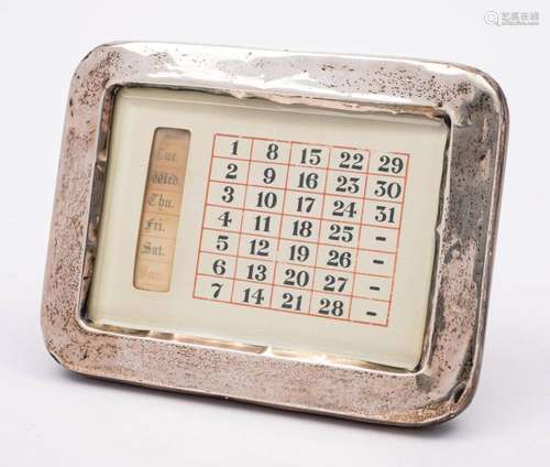 A silver cased perpetual calendar, makers mark worn, Birming...