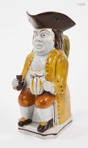 Prattware Toby jug, circa 1800