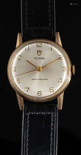 A 1970s Tudor wristwatch: the satin dial with baton markers,...