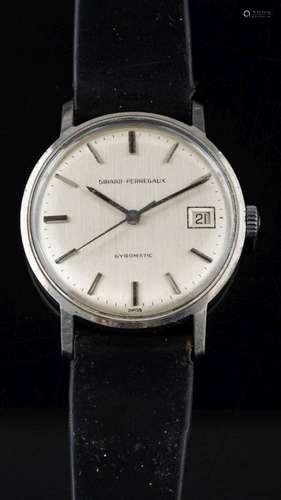 Girard Perregaux, Gyromatic, a stainless steel wristwatch,