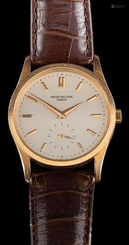 Patek Philippe, Calatrava, an 18 carat gold manual winding w...