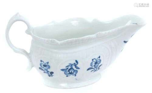 Philip Christian Liverpool blue and white cream boat, circa ...