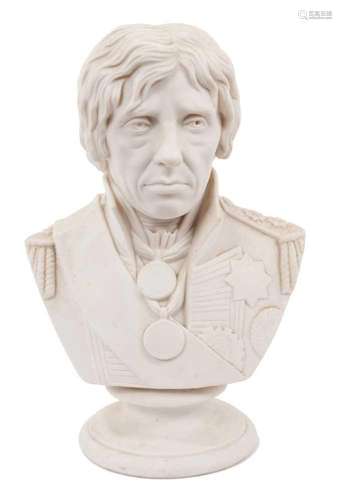 Parian ware bust of Vice-Admiral Horatio Nelson (1758-1805) ...