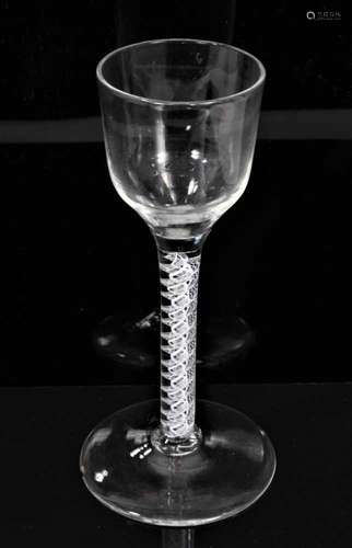 Georgian opaque twist wine glass