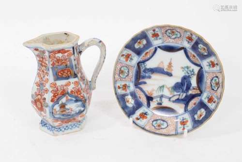 18th century Chinese Imari jug and saucer