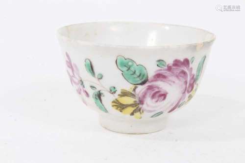 A rare Bow miniature tea bowl, circa 1760