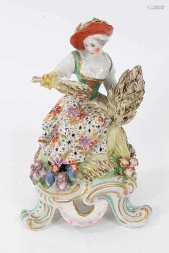 A Bow figure, emblematic of Summer, circa 1765