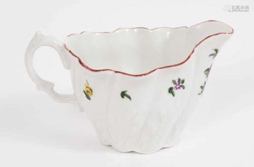 A Bristol Low Chelsea Ewer cream boat, circa 1772-75