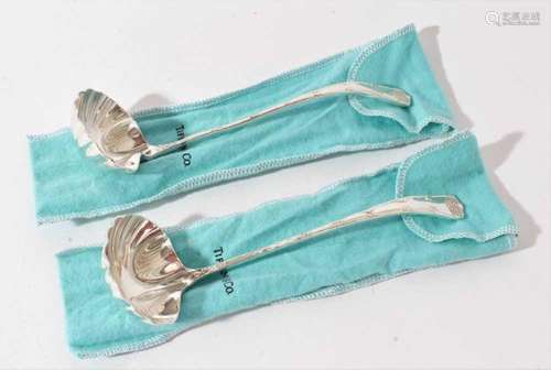 Pair of American Sterling silver sauce ladles by Tiffany &am...