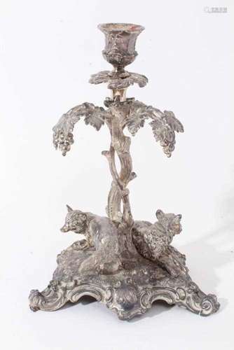 Victorian silver plated table centre centre base