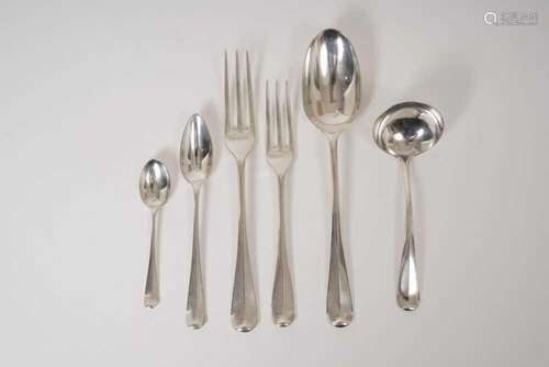 Large selection of contemporary silver Hanoverian/Hanoverian...