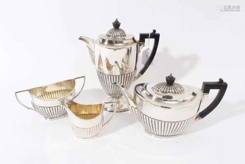 Tea and Coffee set 4pc. John Round. Sheffield 1897.