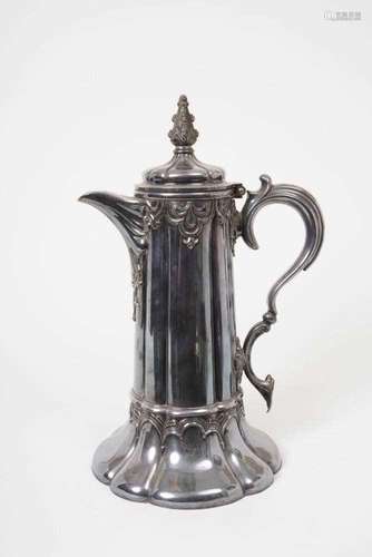 James Dixon & Sons silver plated gothic style flagon