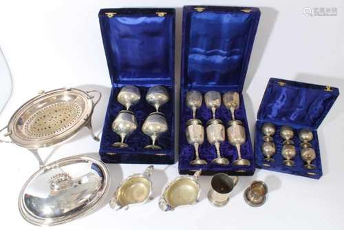 Collection of plated wares