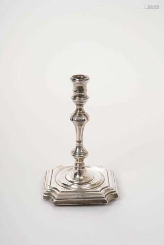 Georgian-style silver taper candlestick