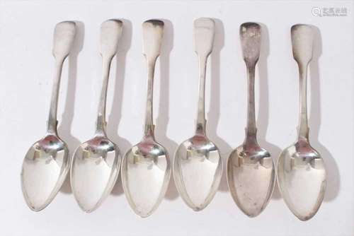 Six various Georgian spoons makers and various dates