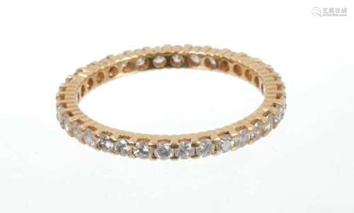 Diamond full band eternity ring in 18ct yellow gold setting