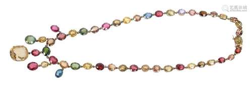 Multi gem necklace