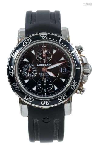 Gentlemens Montblanc Meisterstruck Automatic Sport Chronogra...