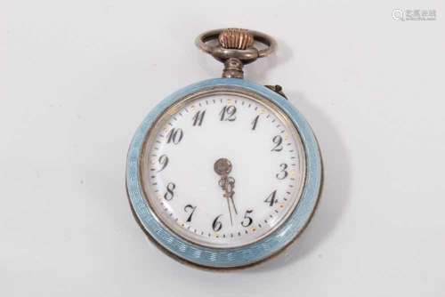 Early 20th century Swiss enameled watch