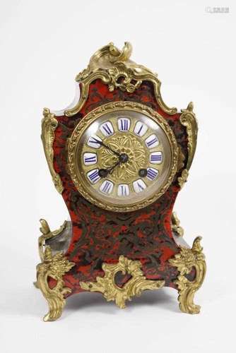 Late 19th century French boulle-work mantel clock