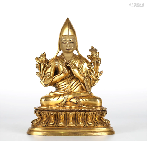 Chinese Gilt Bronze Buddha Figure