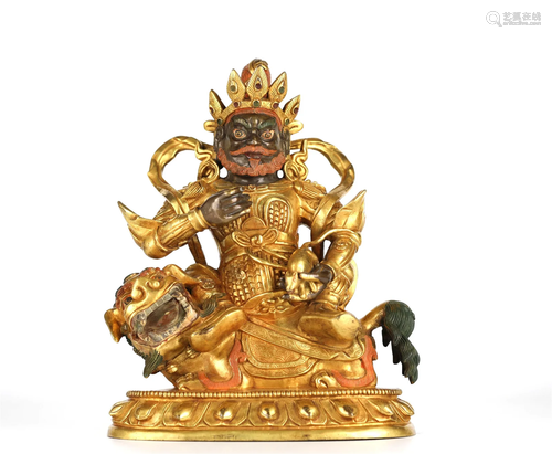 Chinese Gilt Bronze Buddha Figure