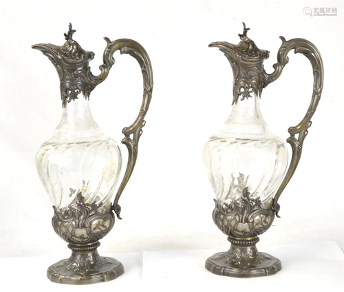 Pr Silver & Crystal Decanters