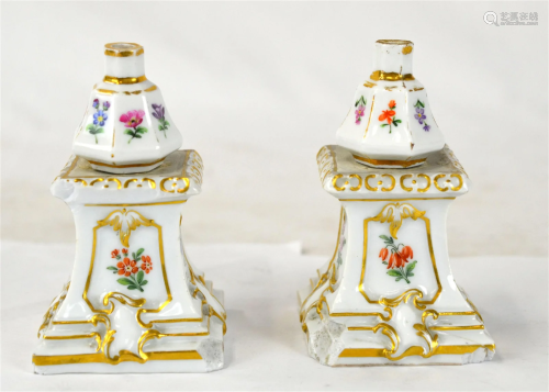 Four Pcs of Meissen Miniatures