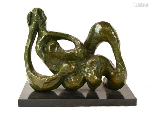 Jacque Lipchitz Abstract Bronze Sculpture