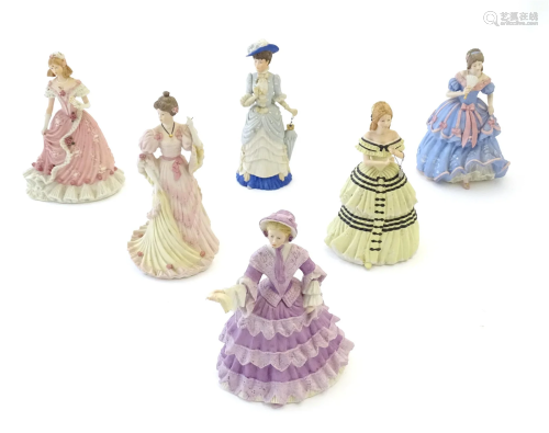 Six Wedgwood limited edition Spink ladies comprising, The Go...