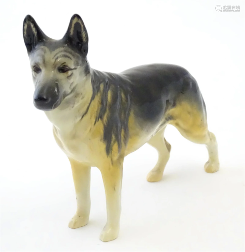 A Beswick model of a German Shepherd dog, Ch. Ulrica Of Brit...