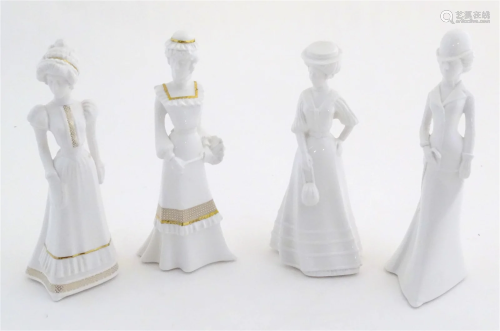 Four Spode ladies designed by Pauline Shone comprising Chris...