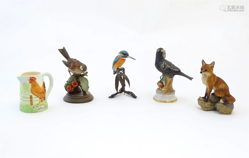 Five assorted collectors figures, to include a Border Fine A...