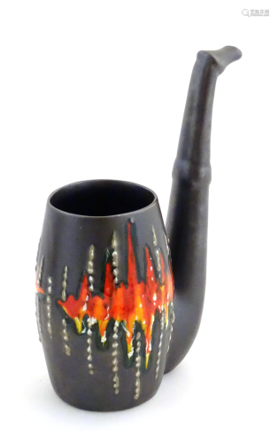 An Italian SICA style novelty beaker / vase formed as a nove...