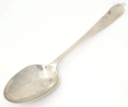 A George II silver table spoon, hallmarked London 1721, make...
