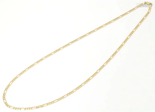 A 9ct gold chain approx 20" long