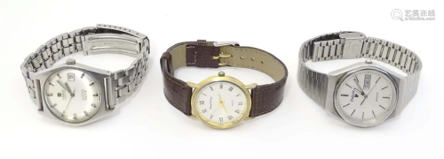 Three assorted 20th / 21stC gentleman's wristwatches, t...