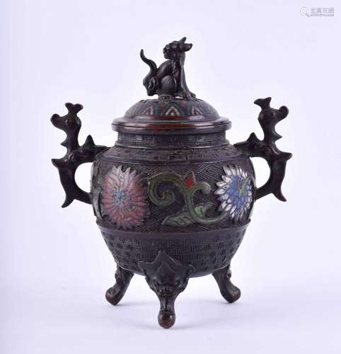 Cloisonne incense burner China Qing dynasty