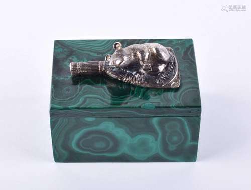 Malachite lidded box Russia