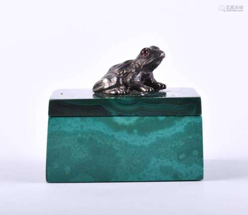 Malachite lidded box Russia