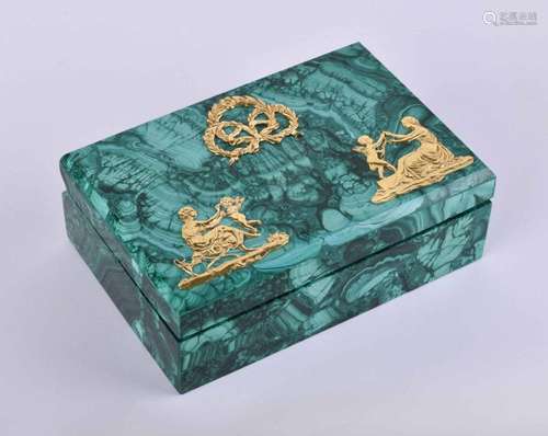 Malachite lidded box Russia