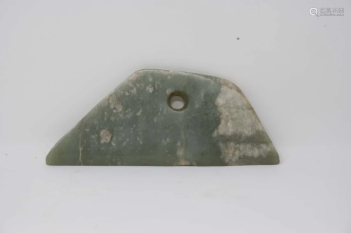 Chinese Archaic Jade Carving of Axe Amulet