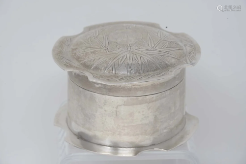 Lee Yee Hing Chinese Export Silver Covered Box