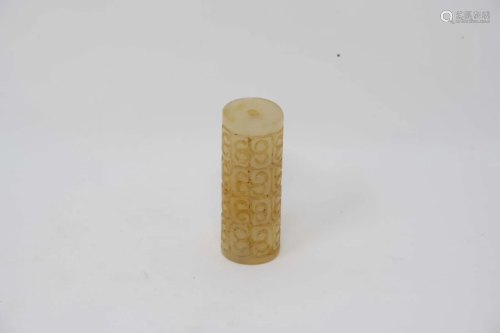Chinese Small Tubular Jade Beads