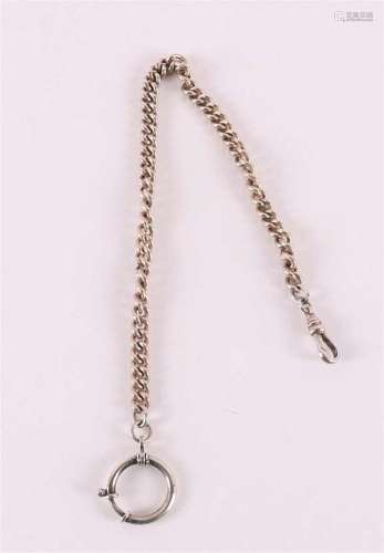 A grade 2 silver watch chain, gourmet link, circa 1900.