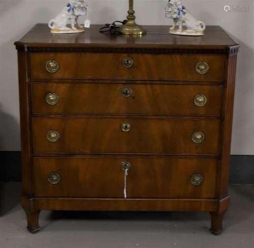 A four-drawer chest of drawers, Holland, Louis Seize, c. 178...