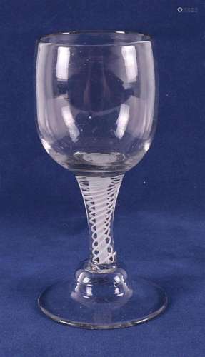 A pendulum glass, 18th century.